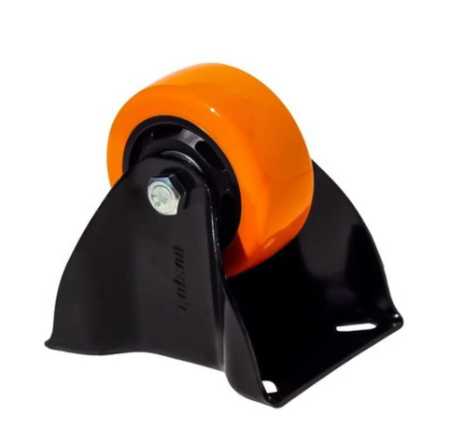 ROD.FIXO 75MM PRETO PL 80X105 RODA BP RO.ESF.LARANJA (6240)