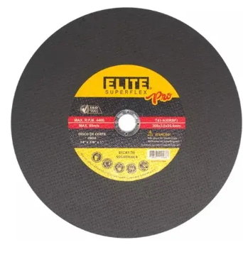 DISCO DE CORTE ABRASIVO FERRO 355X3.0X25.4MM, MARCA ELITE