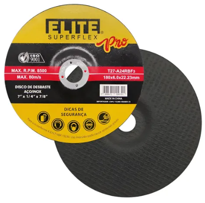 DISCO DE DESBASTE 180X6.0X22.23MM MARCA ELITE