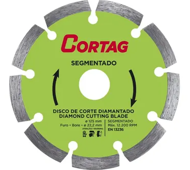DISCO DE CORTE DIAMANTADO SEGMENTADO 125 mm