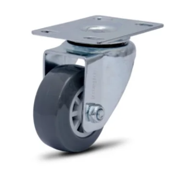 ROD.GIR.50MM PLACA E RODA EM PVC C/PP-FURO PAS.CZ (1495)